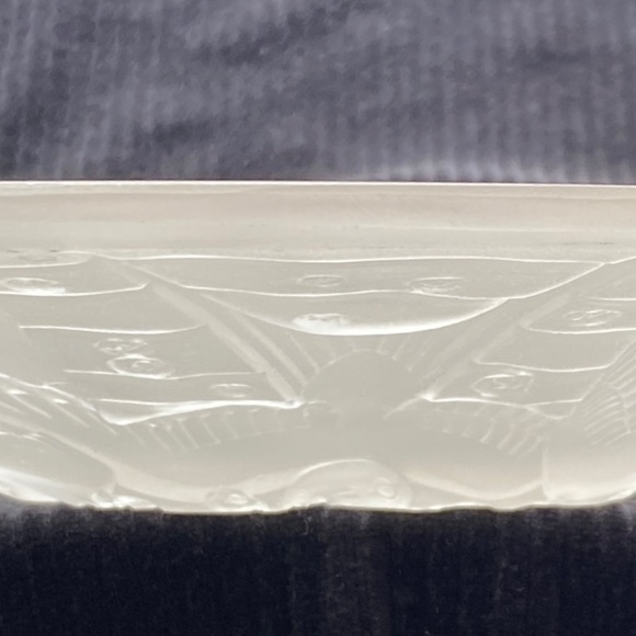 LG VTG Opalescent Art Glass "Hirondelles" Centerpiece Bowl by P d'Avesn of Franc - Picture 3 of 7